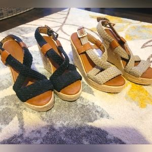 2 Pairs of Banana Republic Wedges